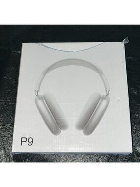 New P9 Wireless Bluetooth Headphones White Great for Kids Tablet or Phone